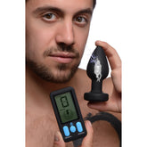 E-Stim Pro Silicone Vibrating Anal Plug w- Remote